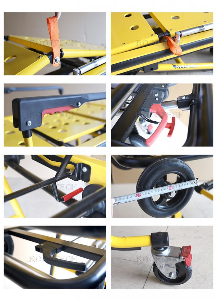 Paramedic Stretcher EMT Stretcher Ambulance Bed With Wheels